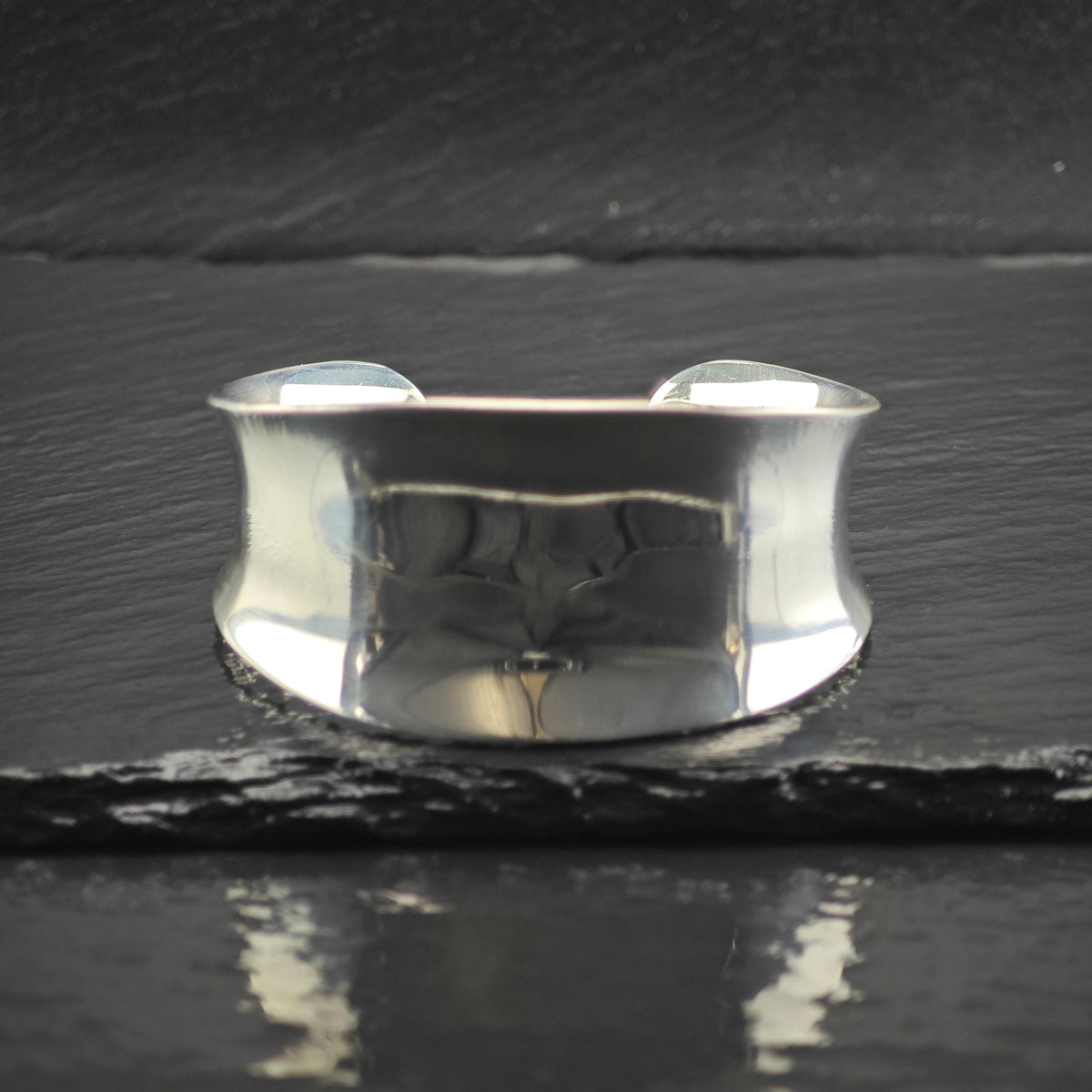 Taxco Ballesteros Modernist Sterling Silver Cuff Bracelet Sz 6 3/4" BR3185
