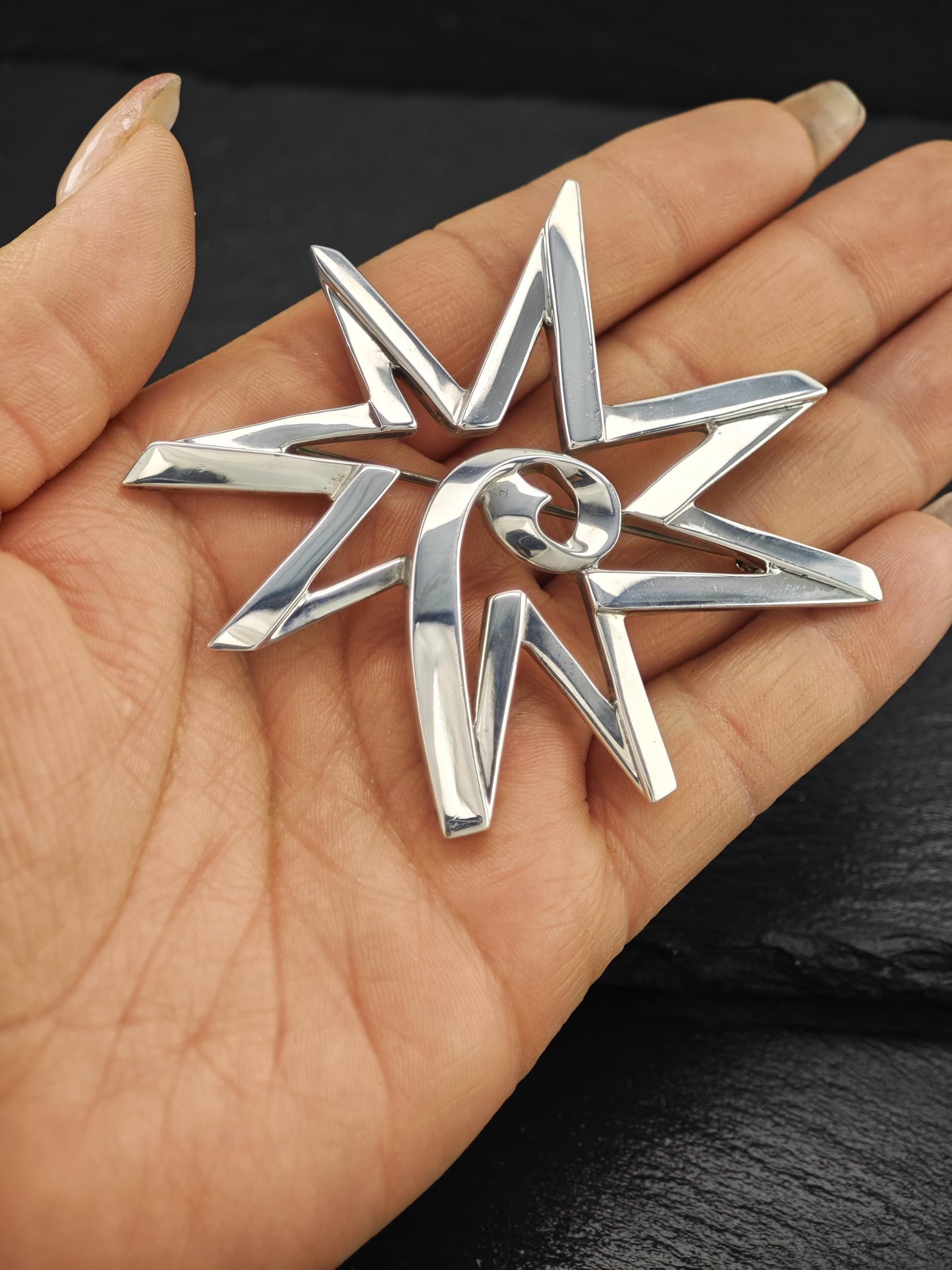 Tiffany & Co, Celestial Star Brooch Sterling Silver