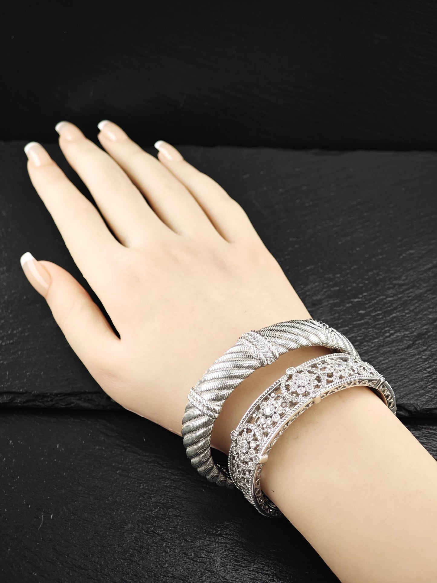 Judith Ripka, DQCZ Bracelet Sterling Silver