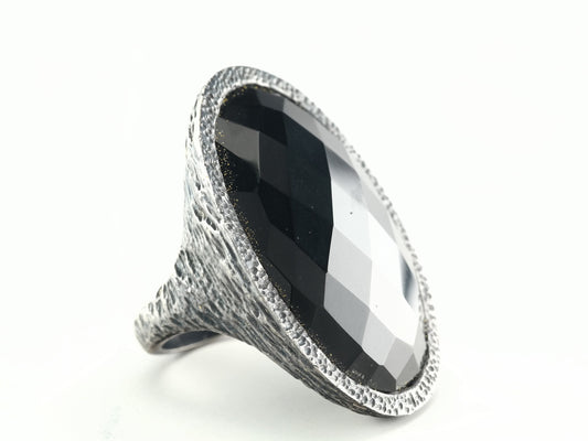 Vintage By Sevan Onyx Sterling Silver Ring