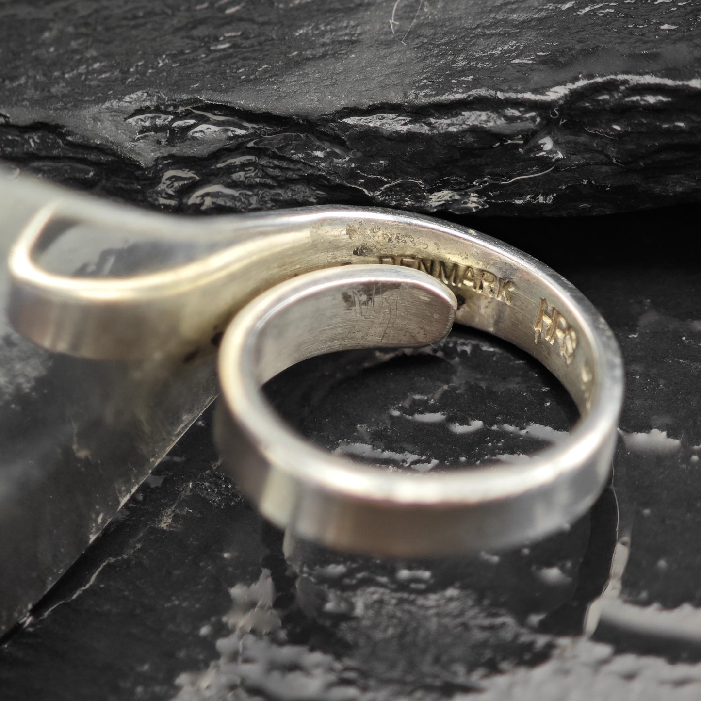 Denmark HPS Modernist Sterling Silver Ring Sz 7 R6606