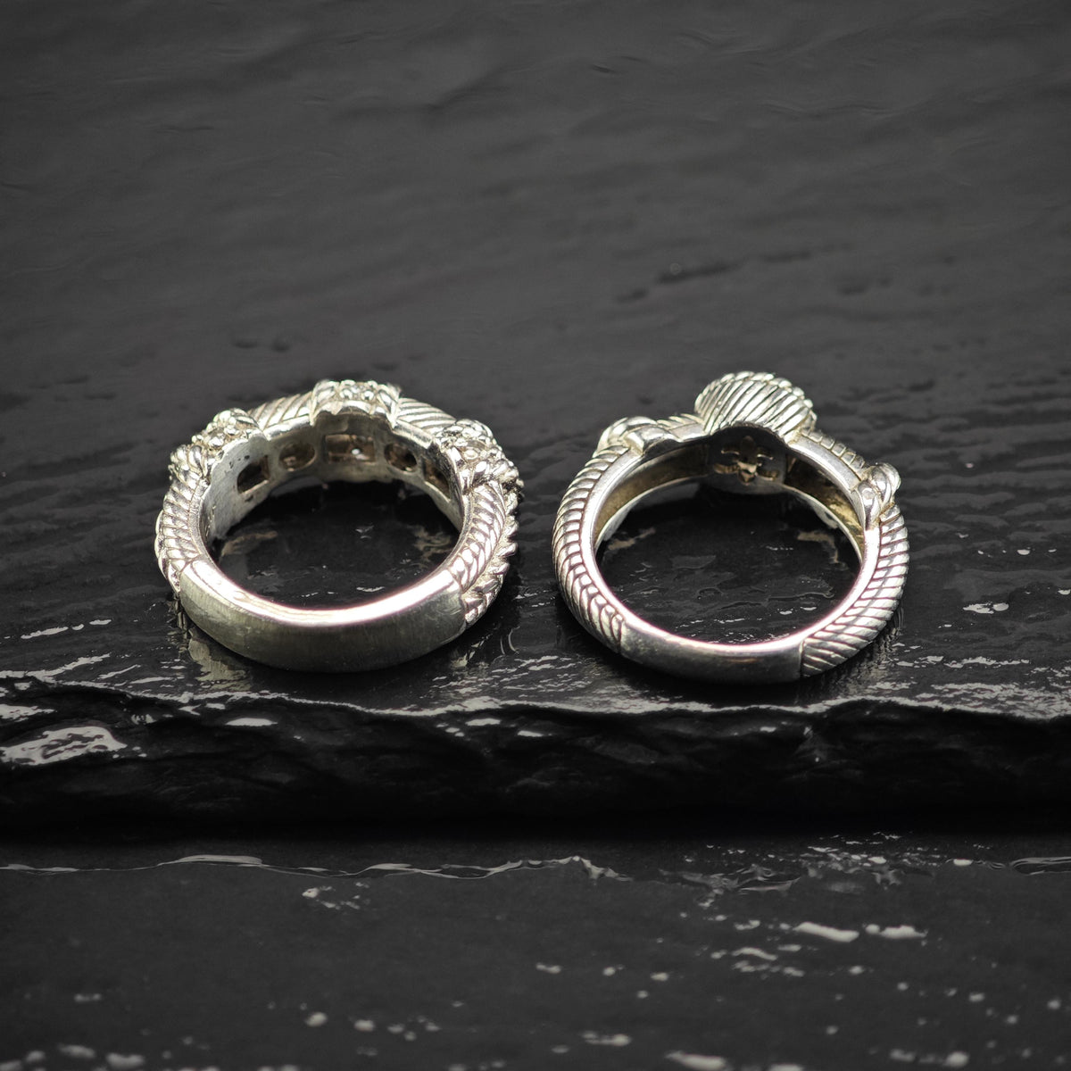 Choice of Judith Ripka CZ Band Sterling Silver Sz 5 & 6 R6829