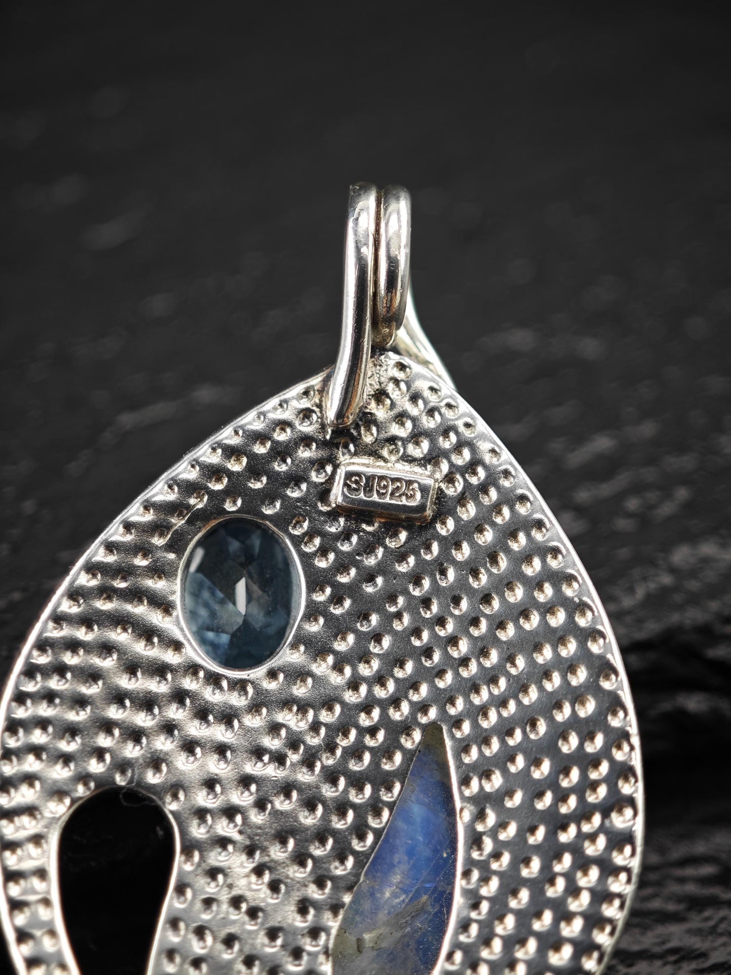 SJ Moonstone, Topaz Pendant Sterling Silver P2712