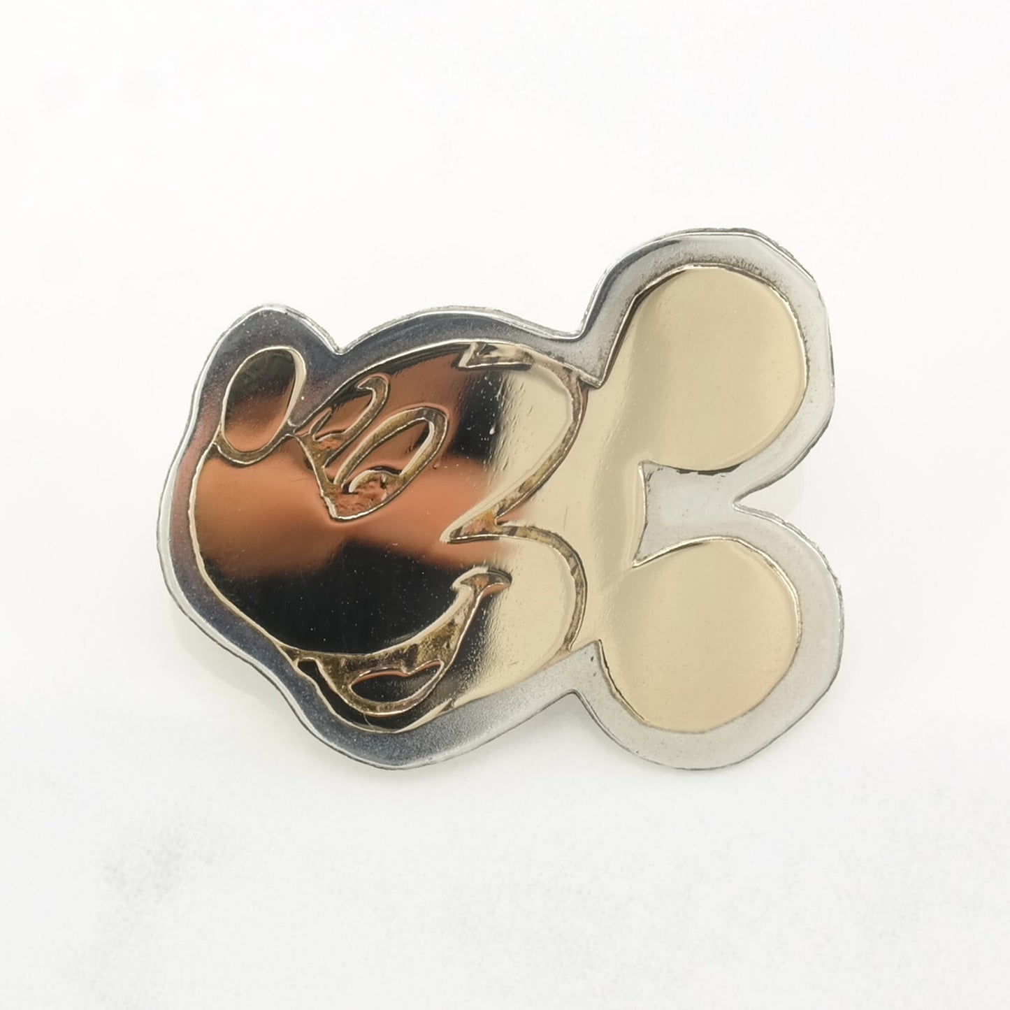 14K Gold Mickey Mouse Sterling Silver Brooch