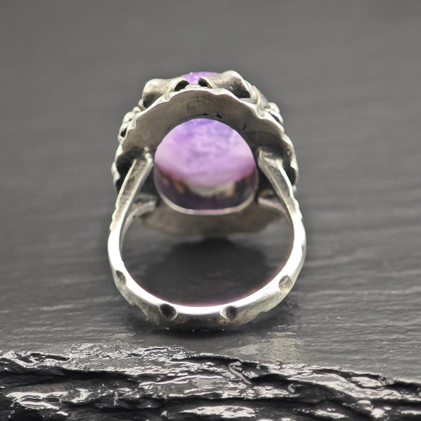 Amethyst Mexico Sterling Silver Ring Sz 6 1/2 R6712