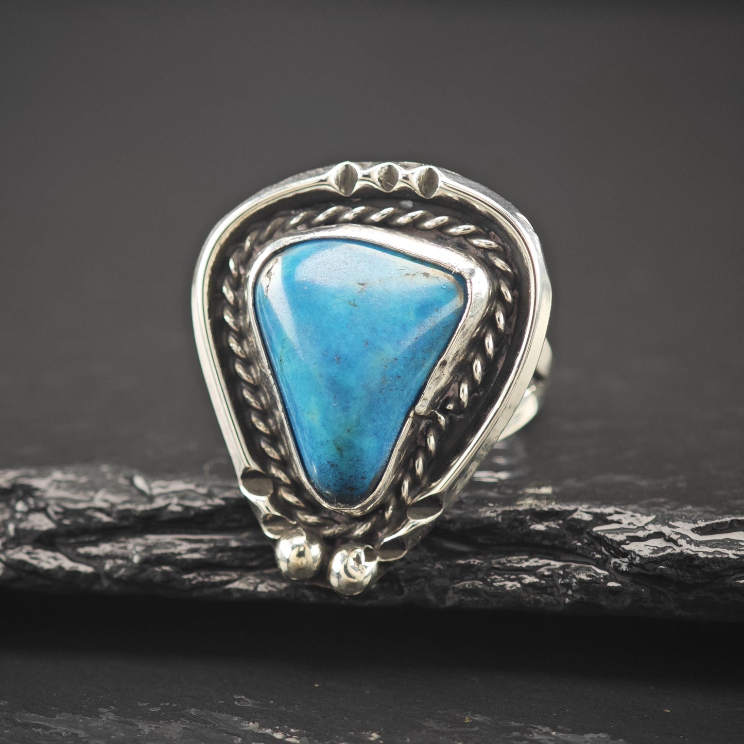 Native American Turquoise Ring Sterling Silver