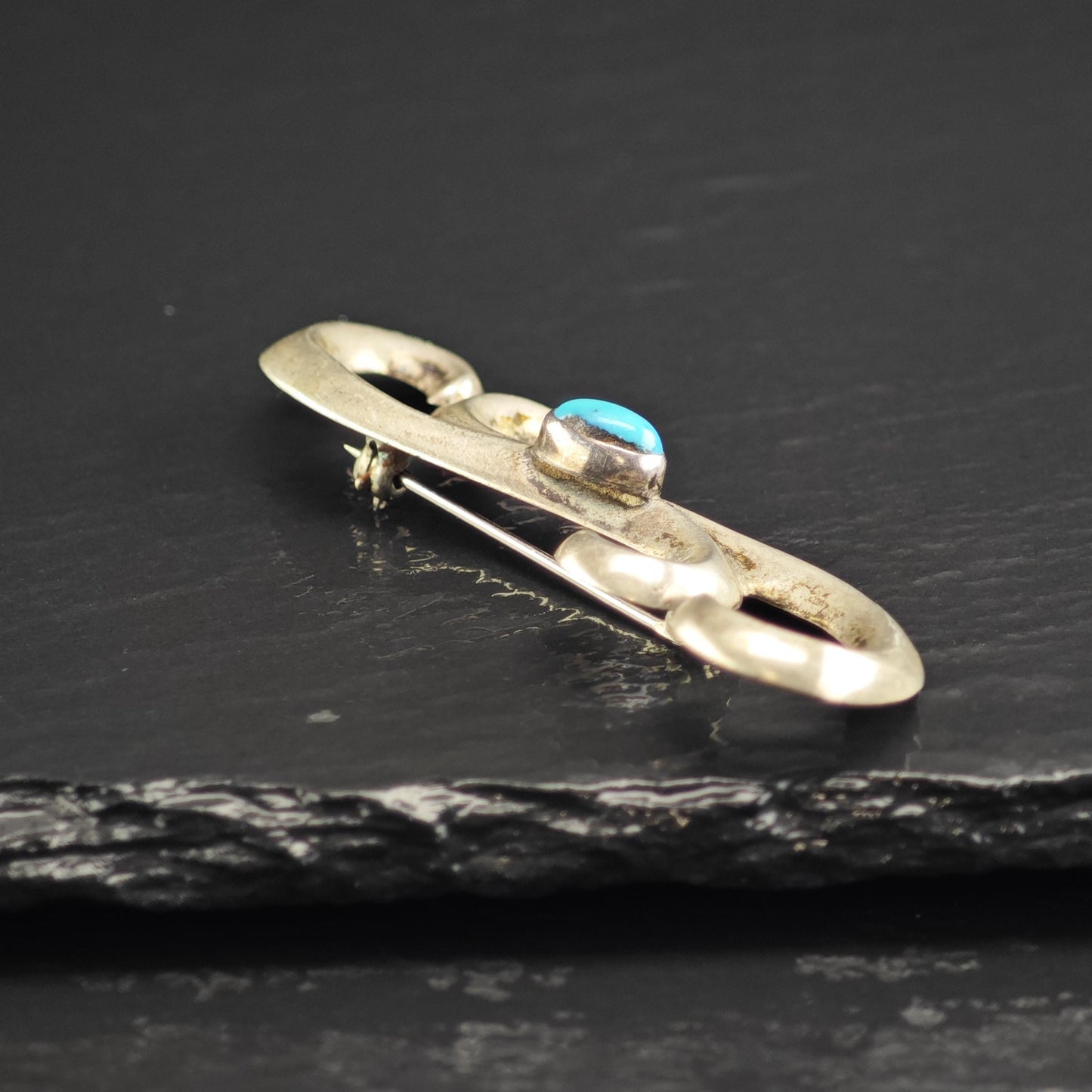 Choice of Native American Turquoise Sterling Silver Brooch