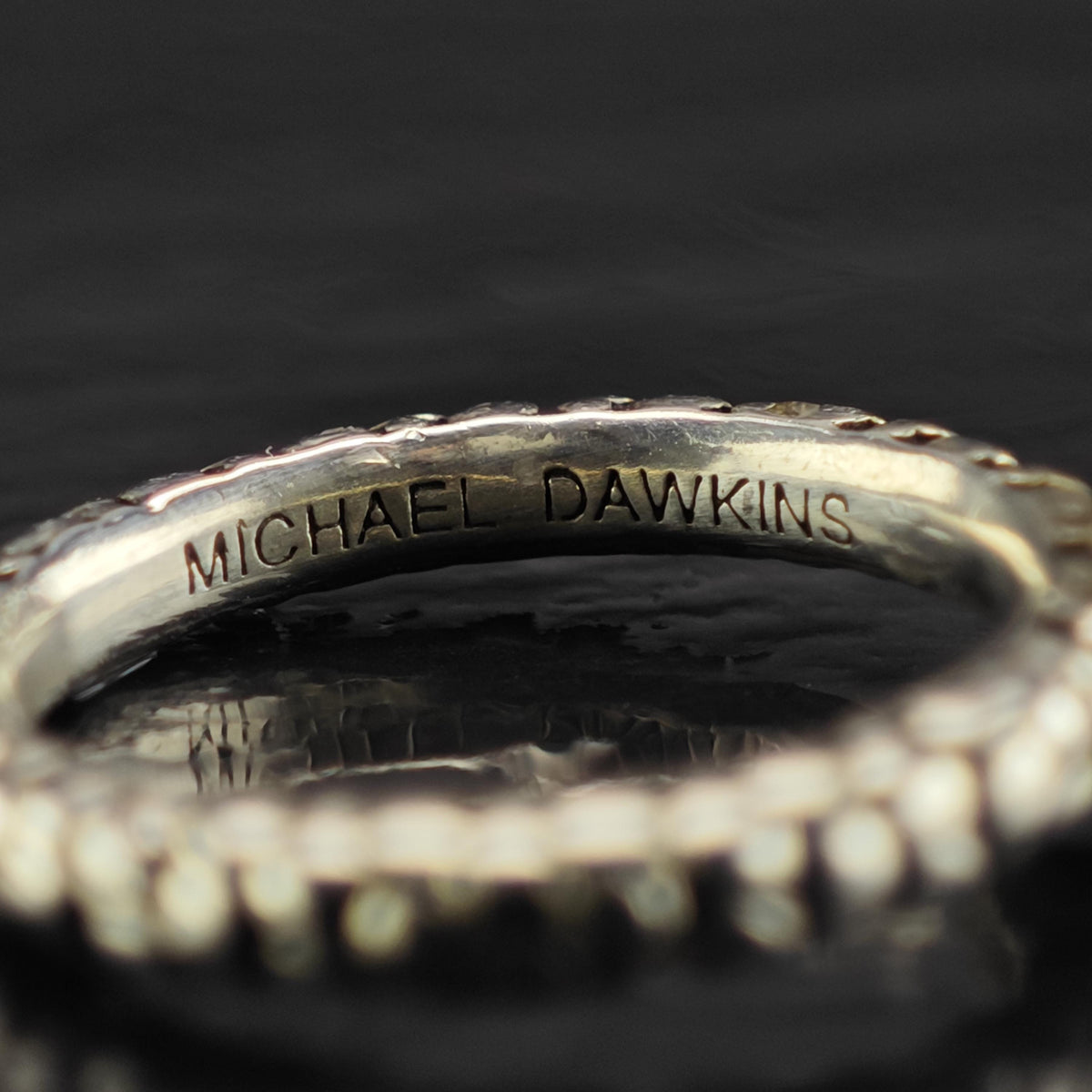 Choice of Michael Dawkins Pearl, Turquoise Sterling Silver Ring Sz 6 R6825