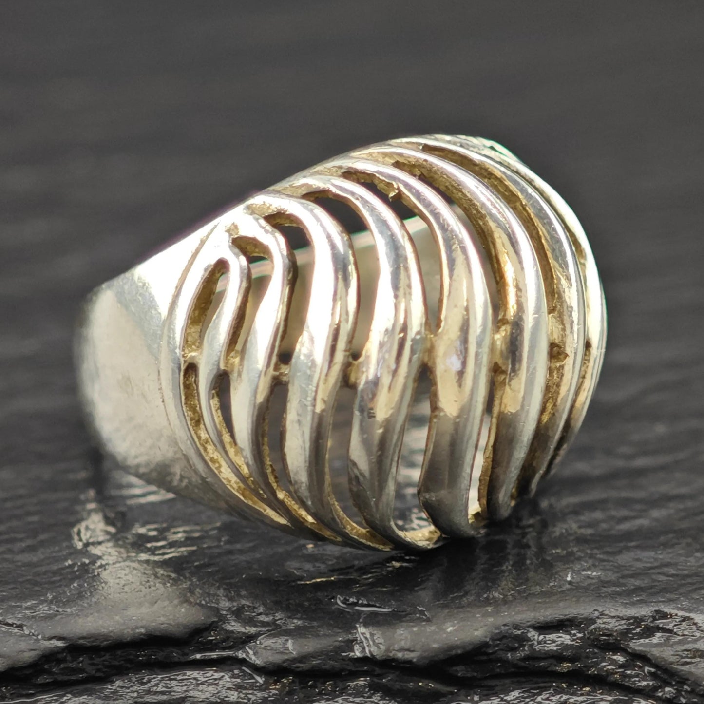 Sterling Silver Dome Ring Classic Rounded Band Size 7 R6117