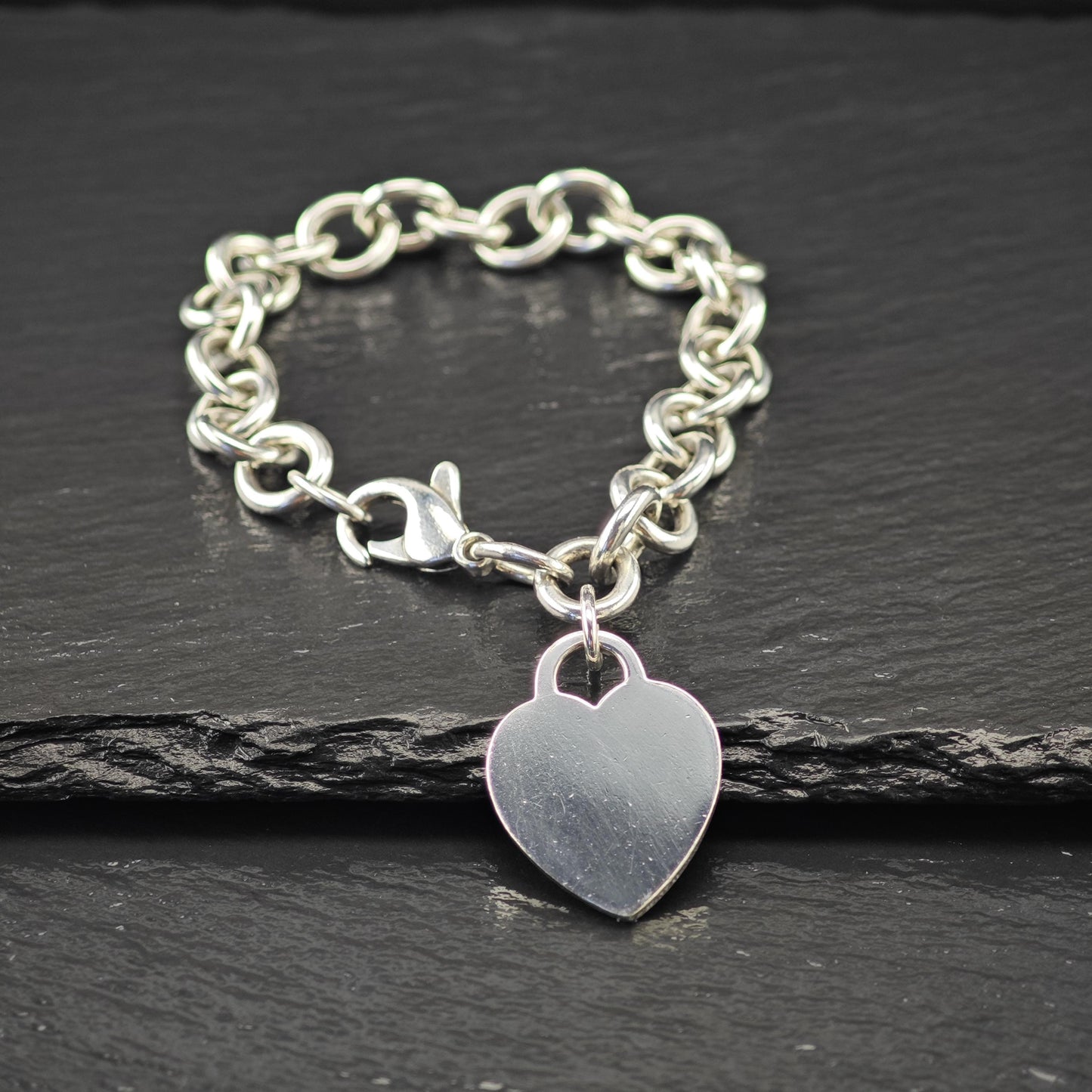 Choice of Tiffany Curb Link Tag Bracelets, Sterling Silver