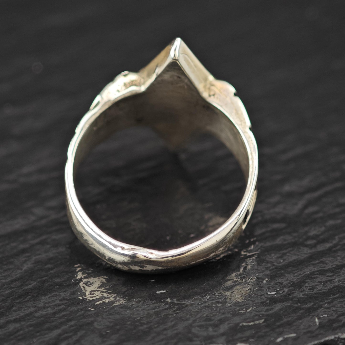Diamond Shape Pink Mother Of Pearl Ring Sterling Silver Sz 6 1/4 R6093