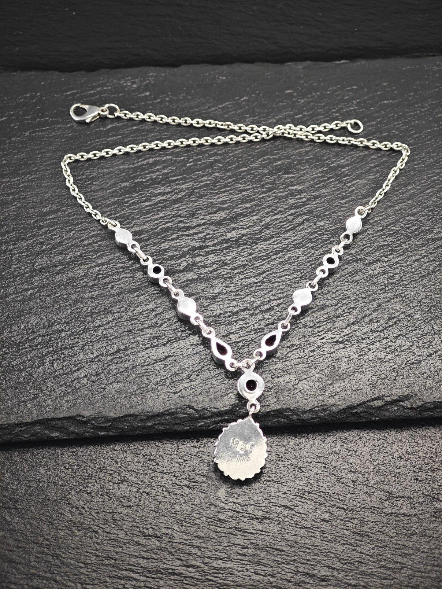 Nicky Butler Teardrop, Floral Necklace Sterling Silver N2478