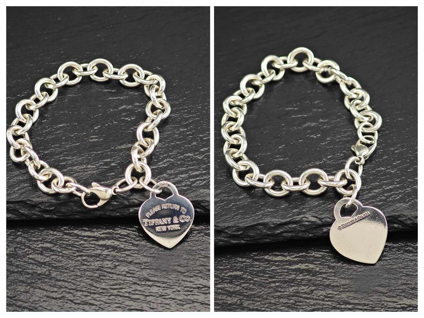 Choice of Tiffany Curb Link Tag Bracelets, Sterling Silver
