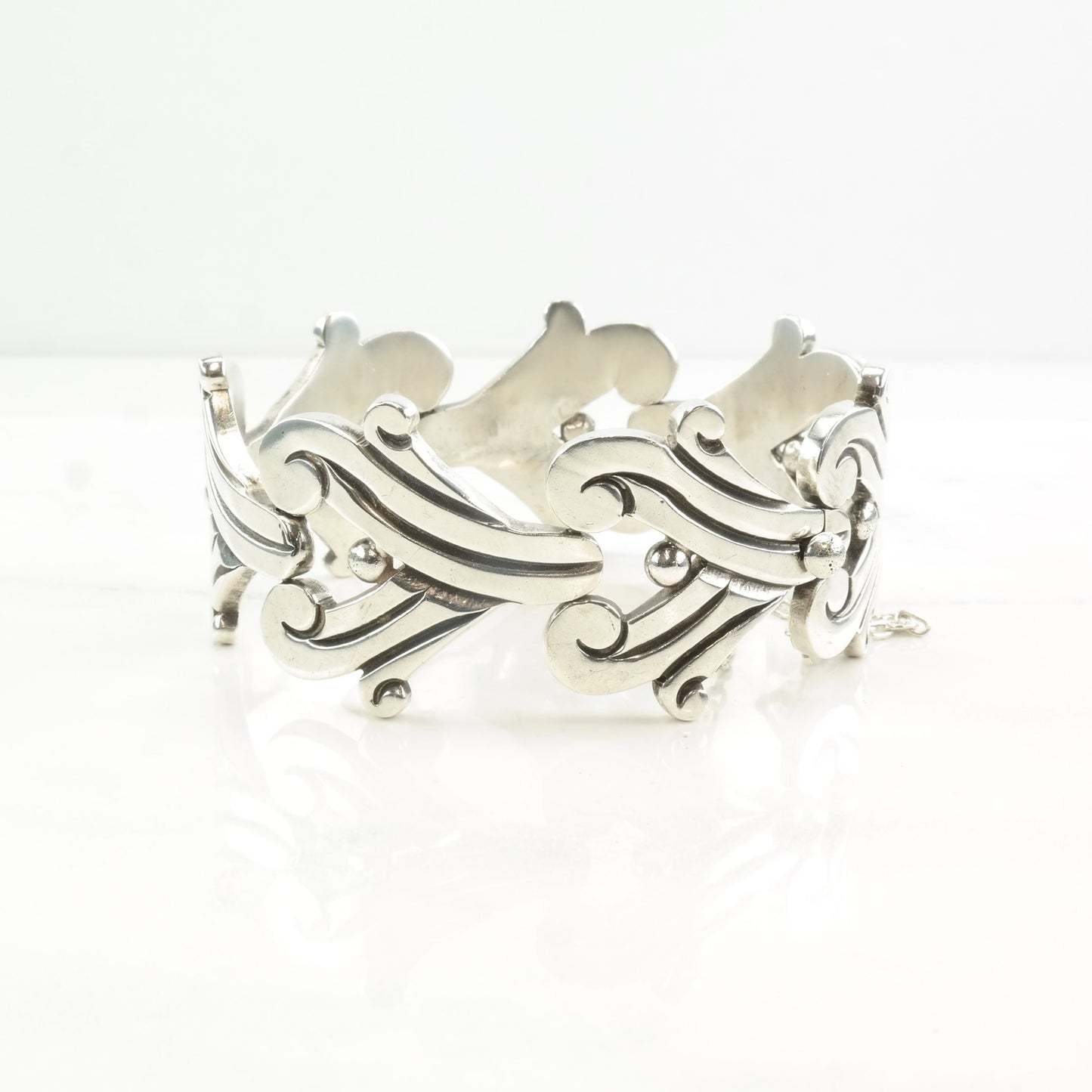 Taxco Sterling Silver Link Bracelet Modernist