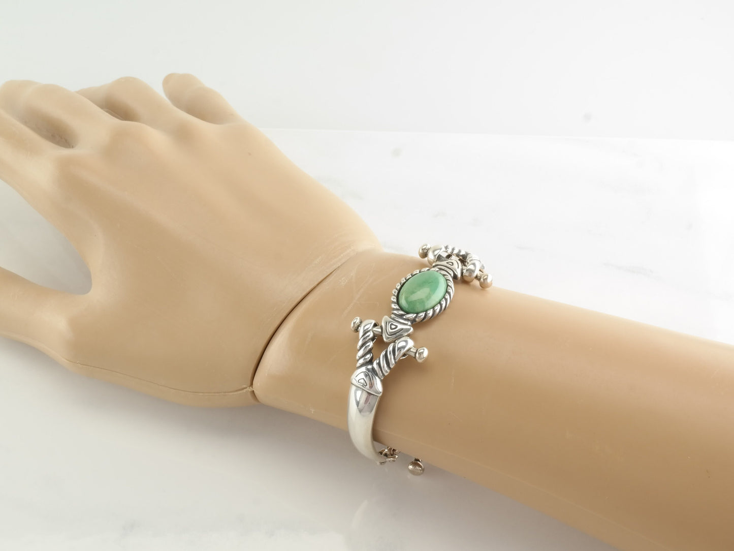 Southwest Sterling Silver and Turquoise link Bracelet