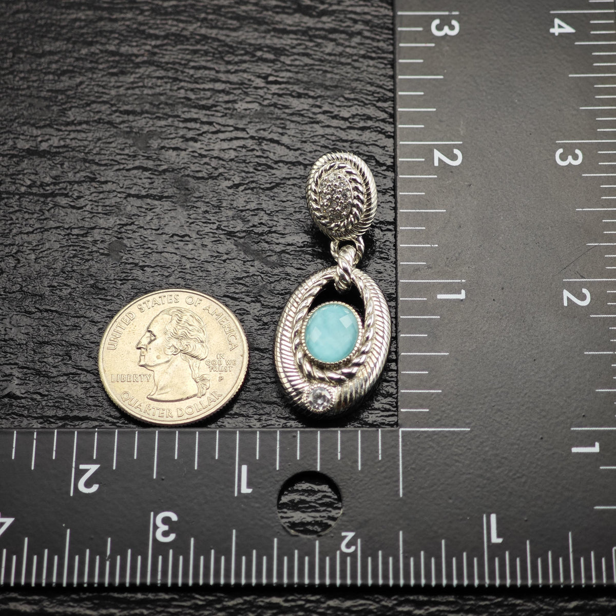 Choice of Judith Ripka Citrine or Doublet Sterling Silver Pendants P3120