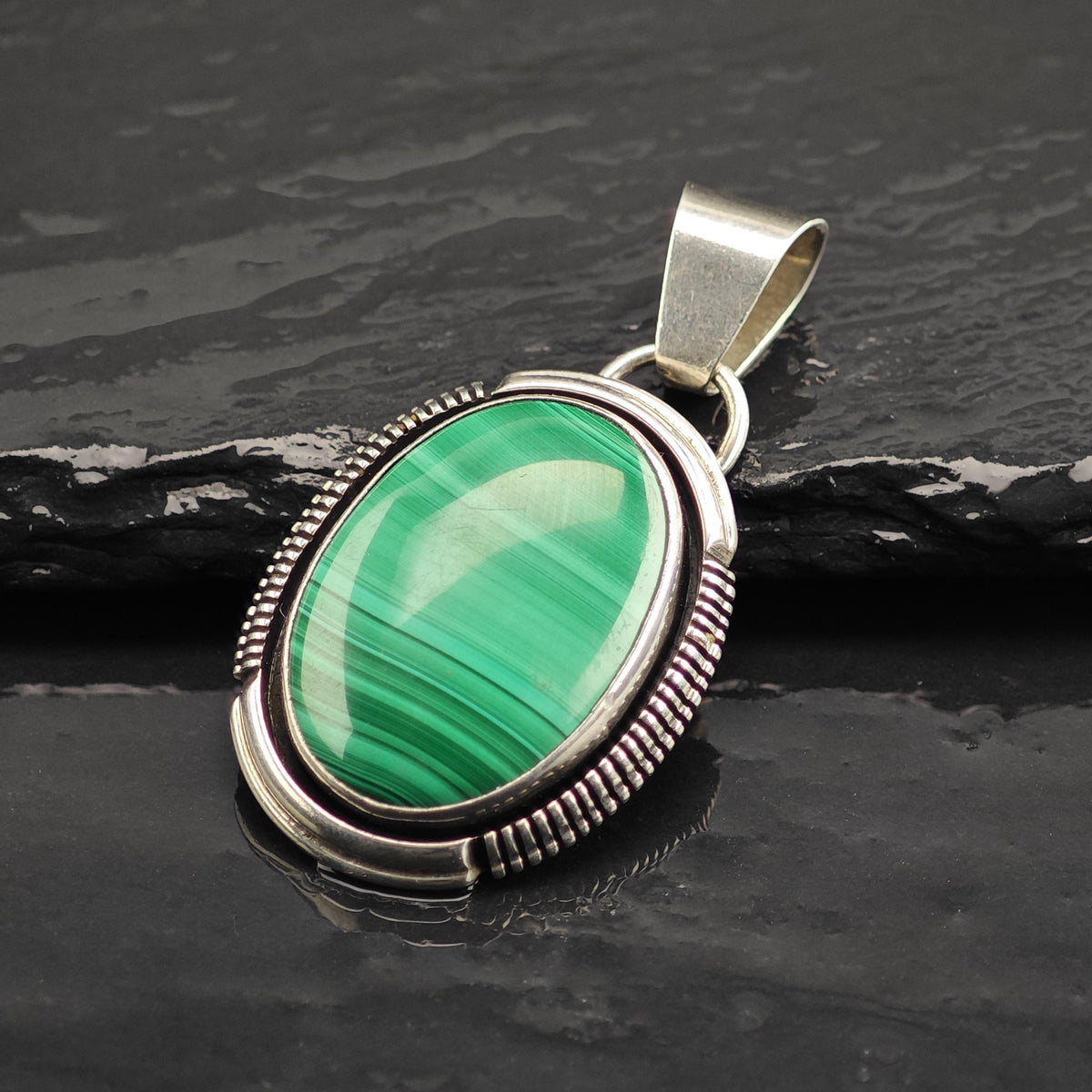 Choice of SW Oval Stone Pendant Sterling Silver P3134