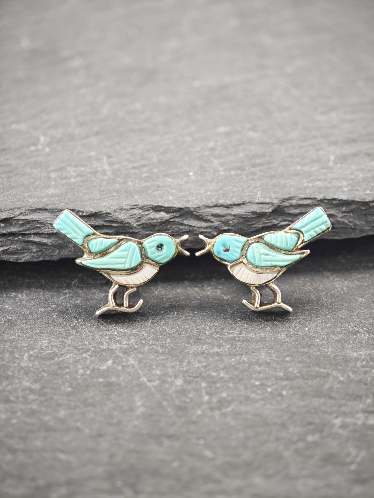Choice of Native American, Inlay Stud/Dangle Earrings Sterling Silver