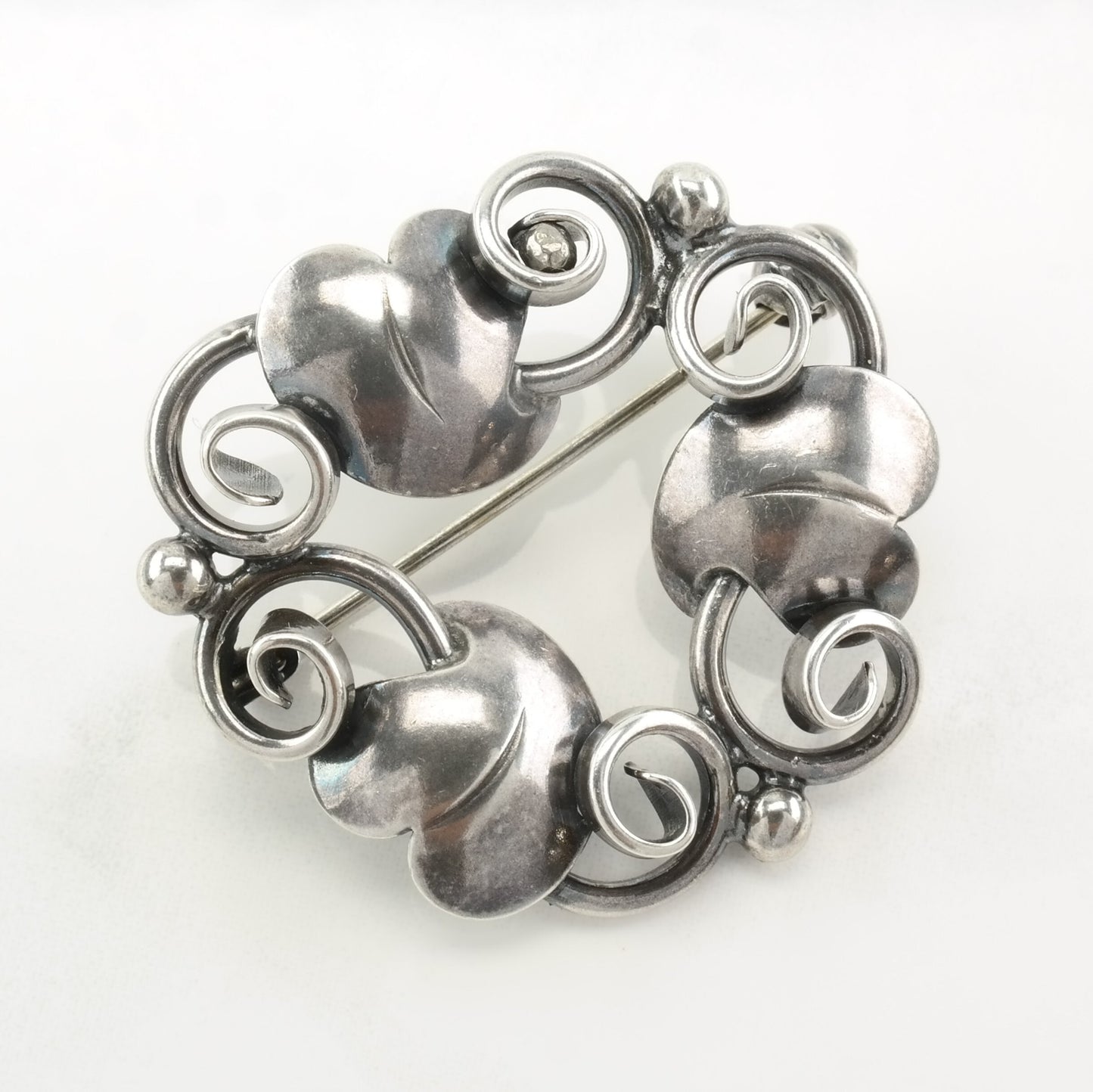 Sterling Silver Heart Brooch John Lauritzen