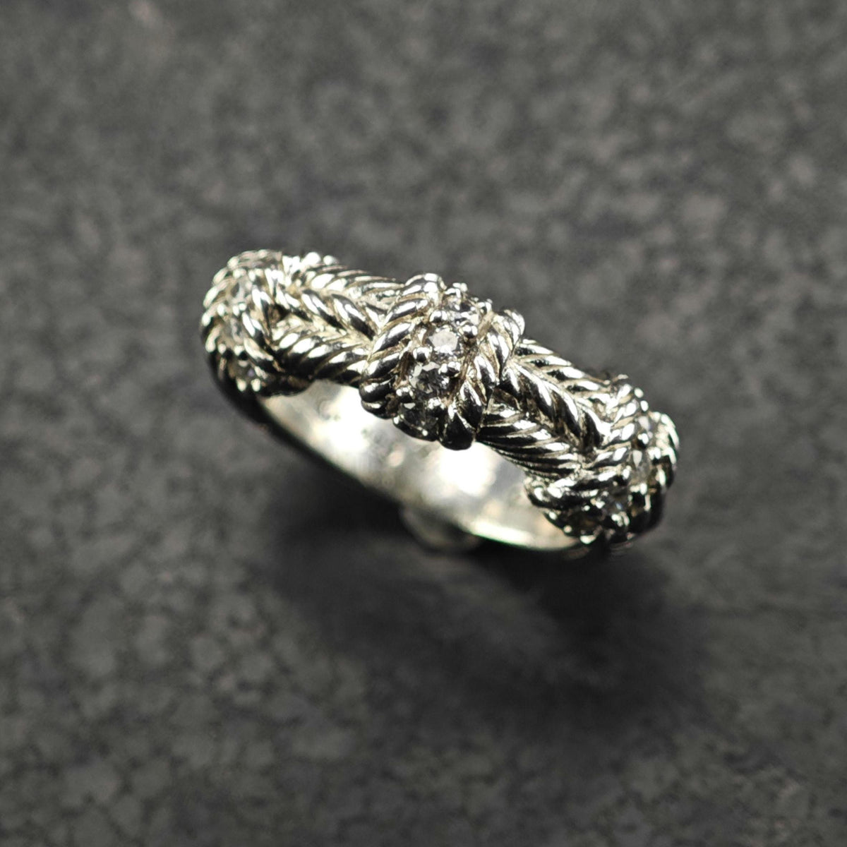 Choice of Judith Ripka CZ Band Sterling Silver Sz 5 & 6 R6829