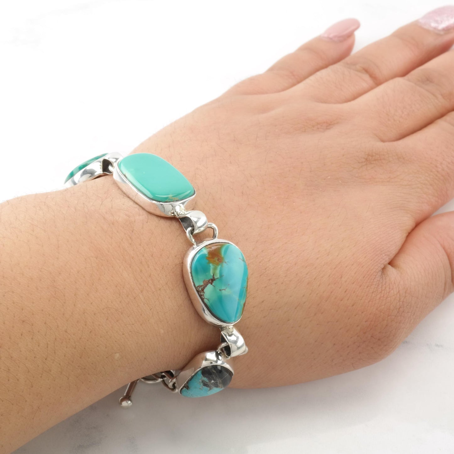 Southwest Turquoise Sterling Silver Bracelet