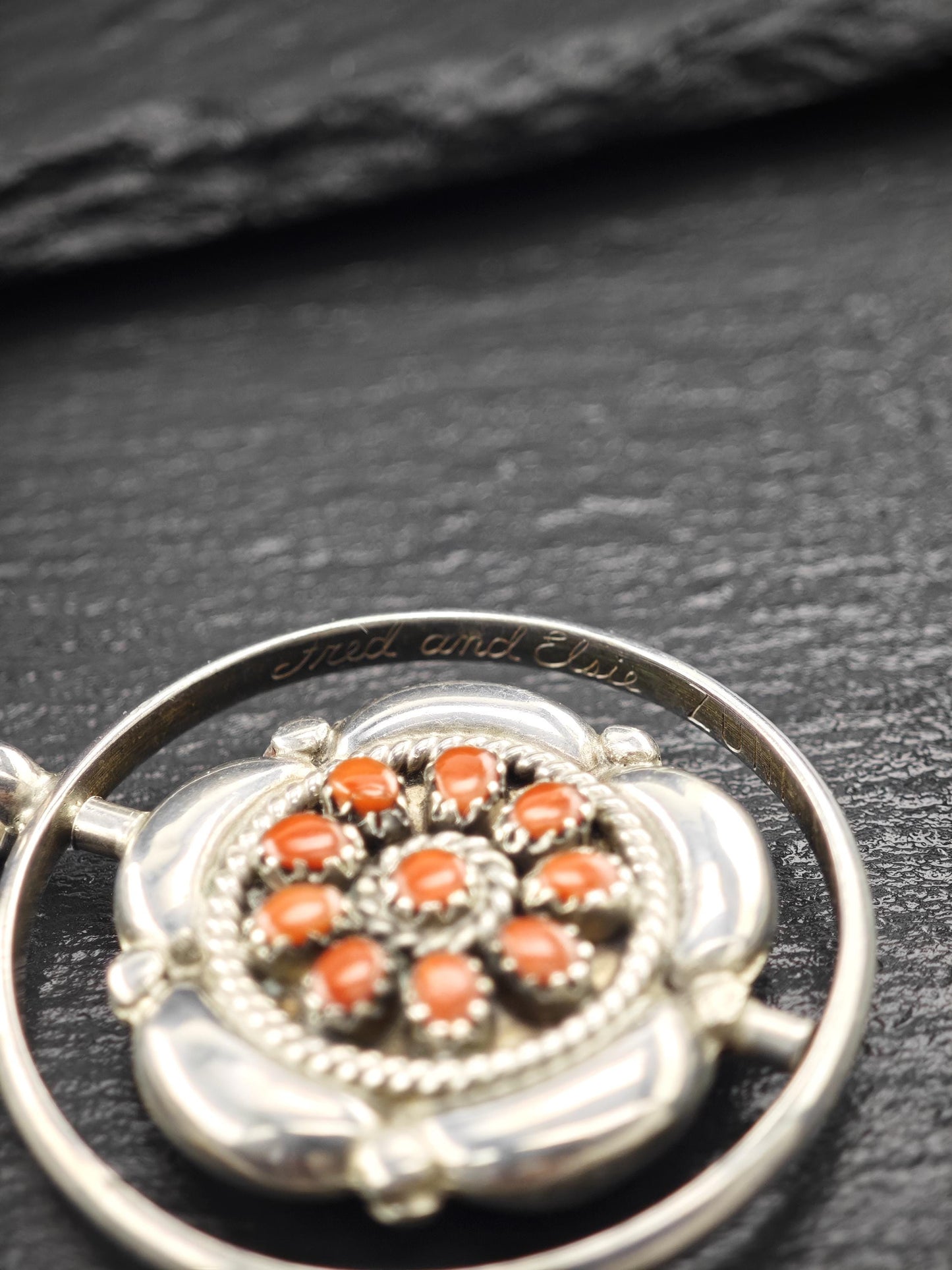 Zuni, Native Reversible, Pendant Sterling Silver P2726