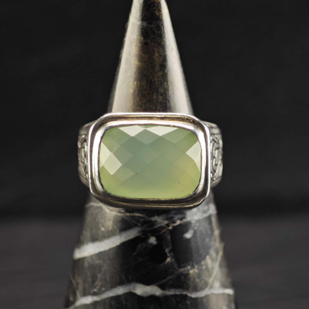 Fusion Chalcedony Sterling Silver Ring Sz 7 R6846