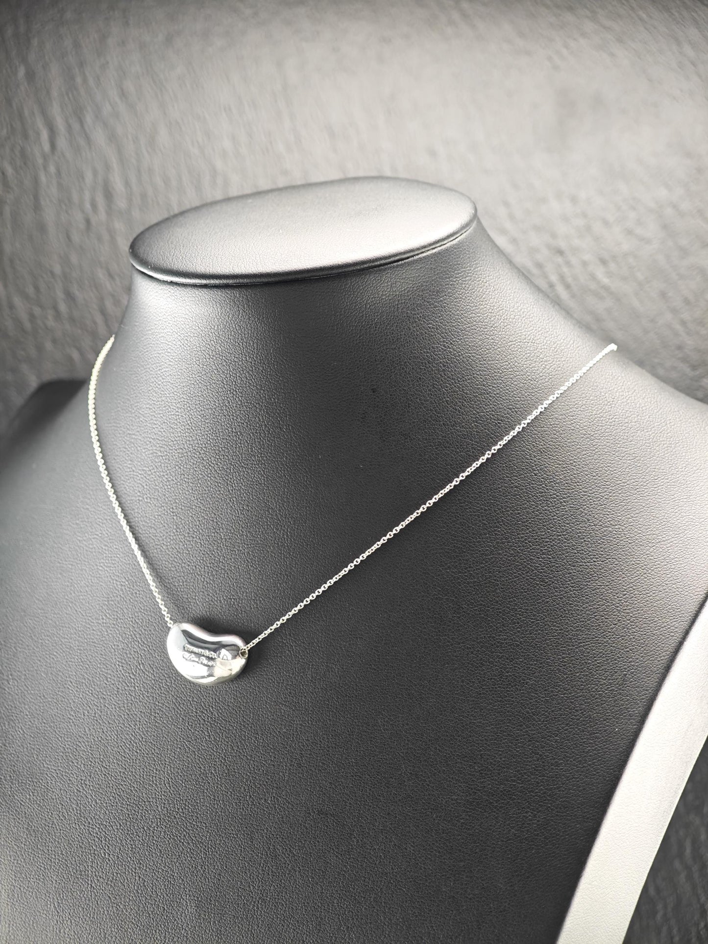 Vintage Tiffany & Co, Bean Necklace Sterling Silver N2498