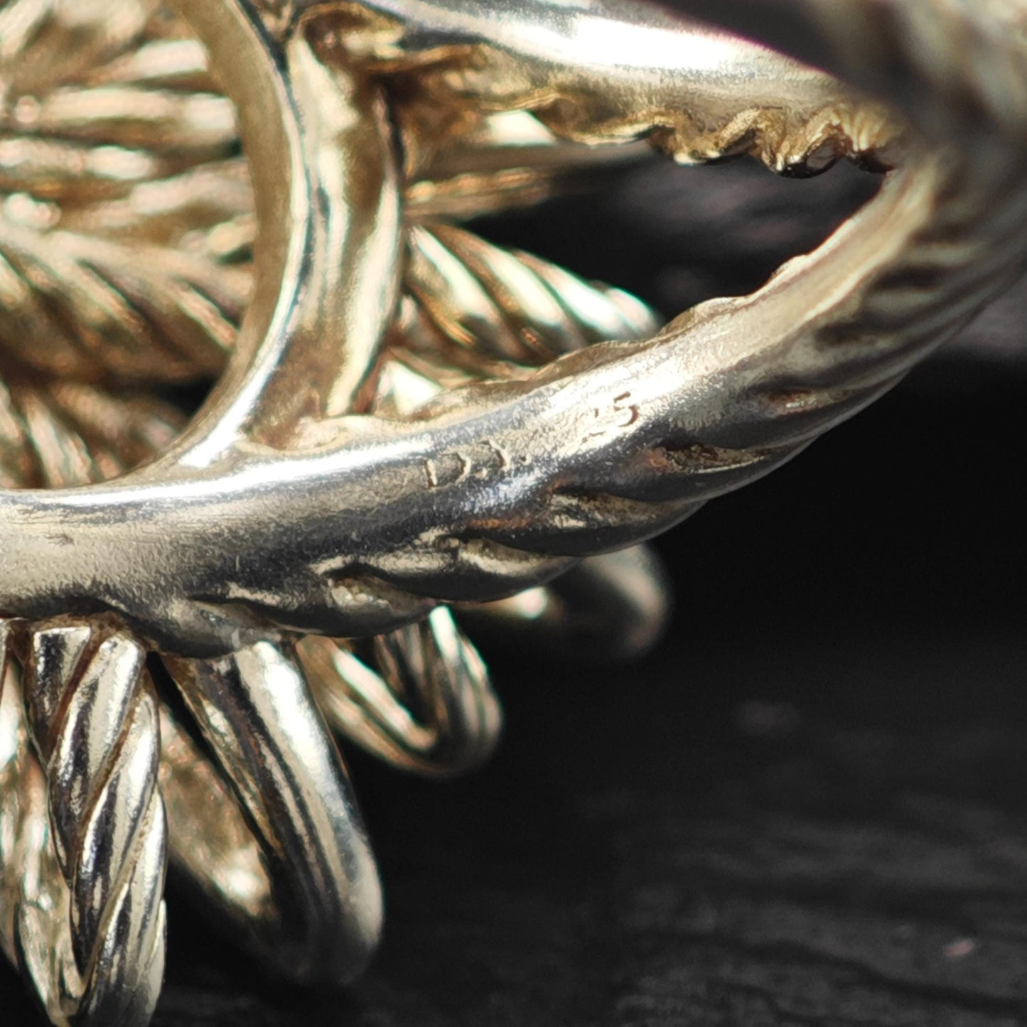 Vintage David Yurman, Star Diamond Ring Sterling Silver