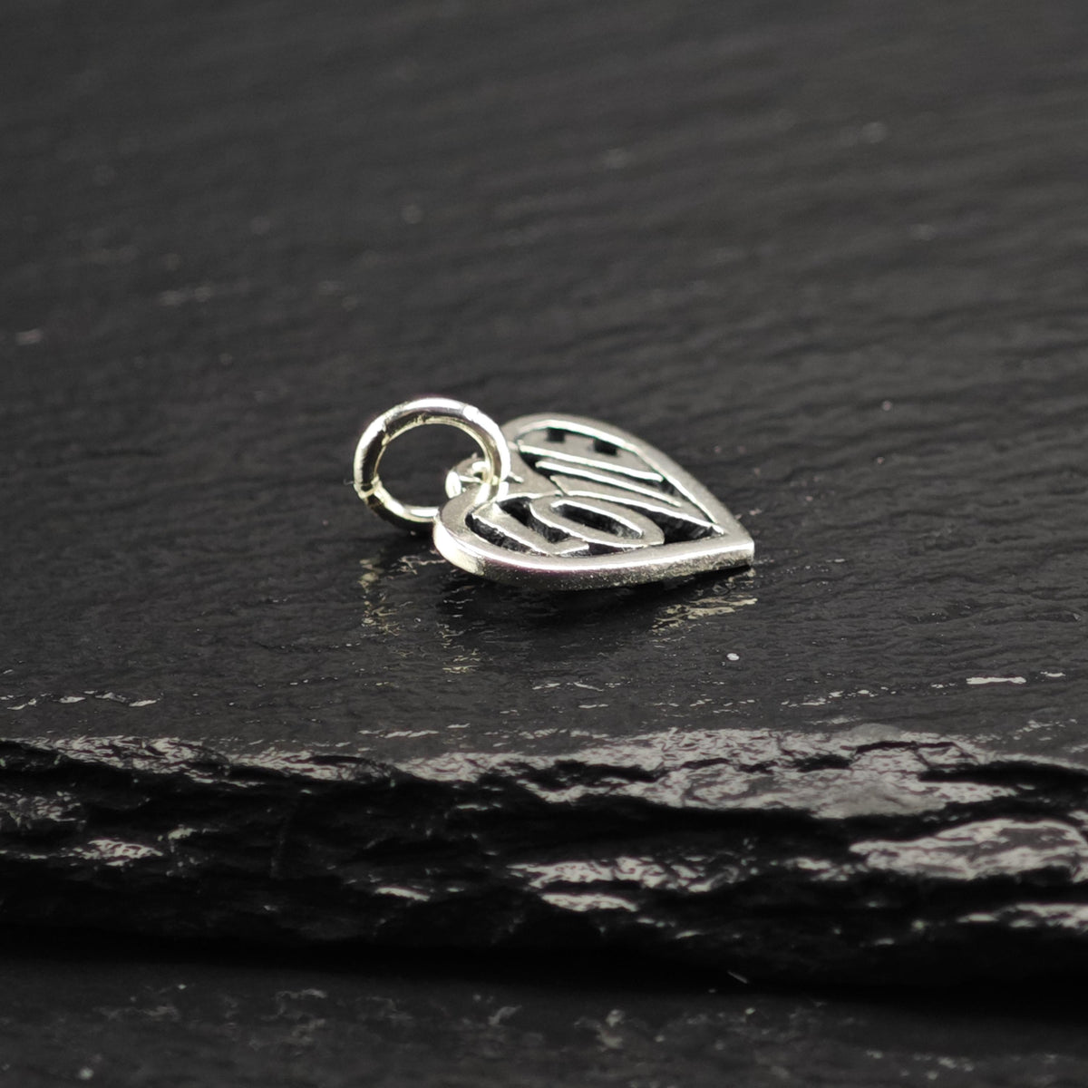 Vintage James Avery Sterling Silver Love Heart Charm P3174