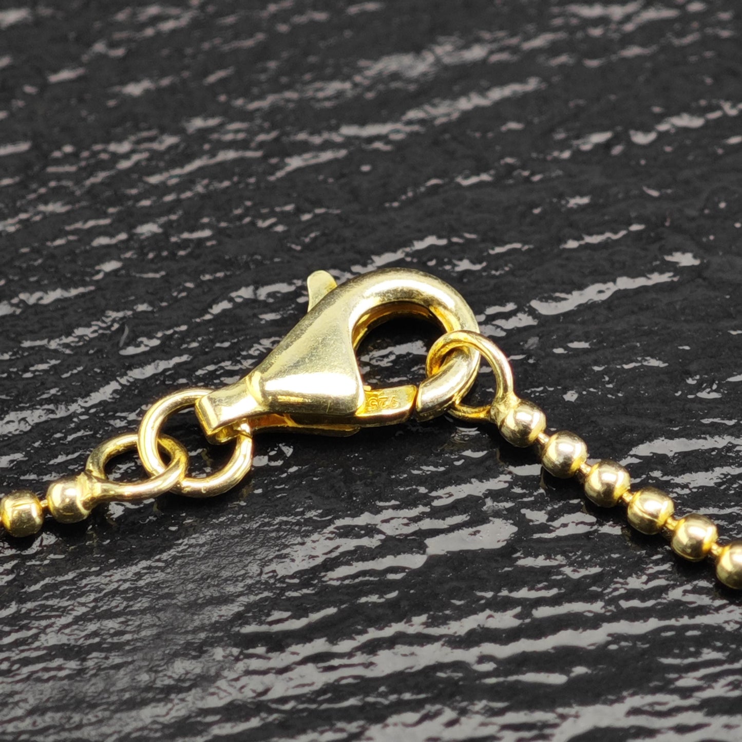 Choice of Gold Plated Ball Chain Sterling Silver Necklace N2756