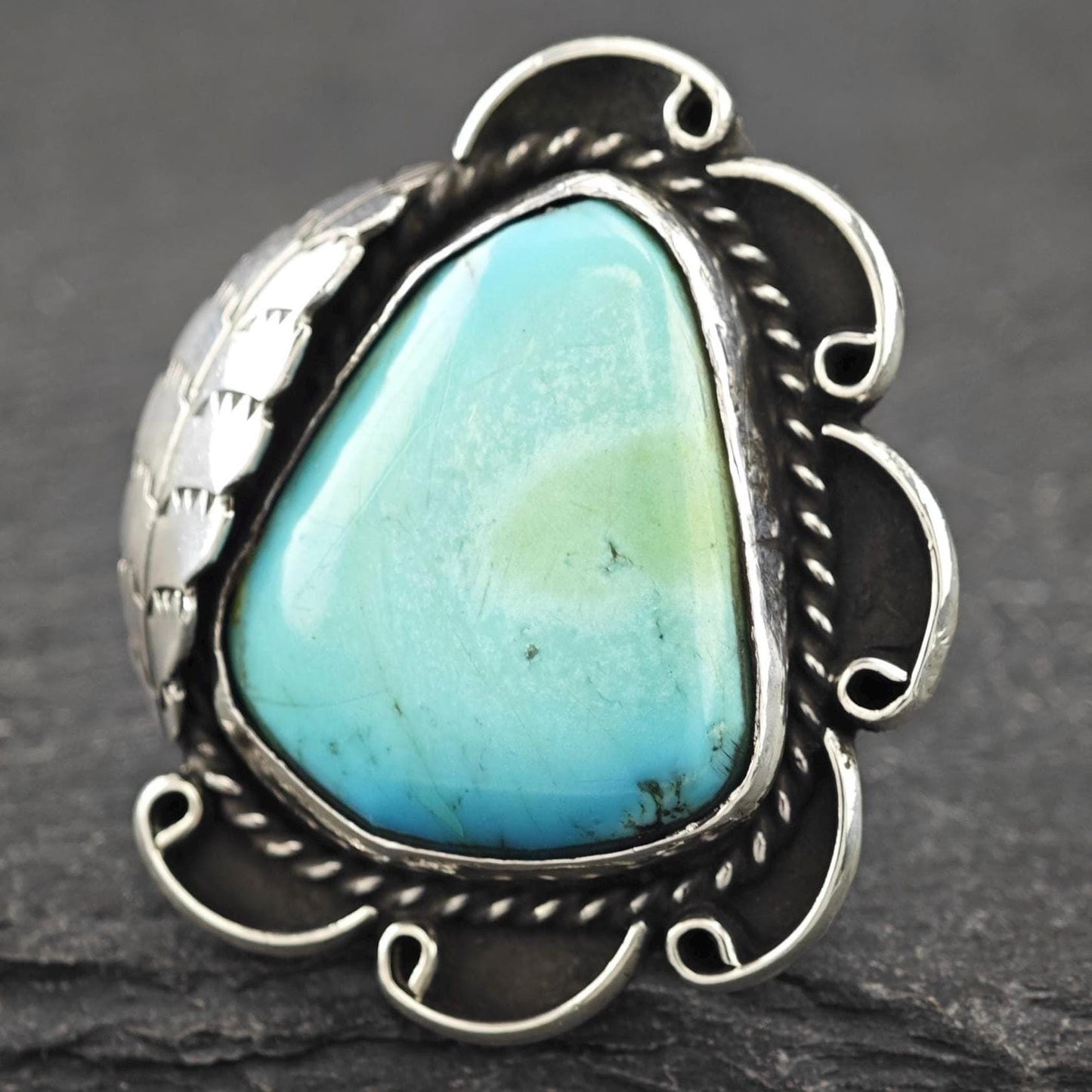 Native American Turquoise Ring Sterling Silver