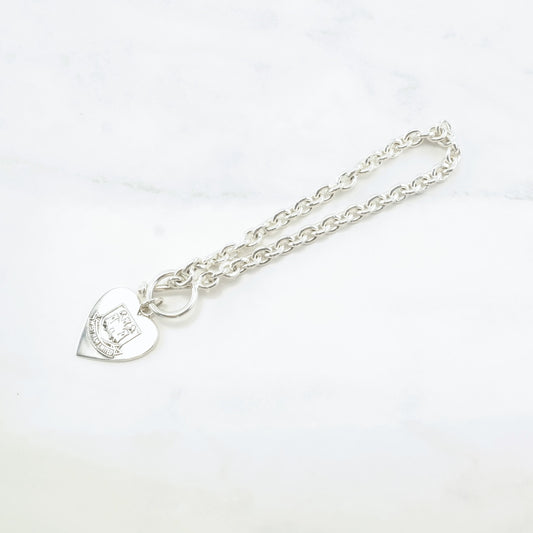 Soccer Sterling Silver Link Bracelet