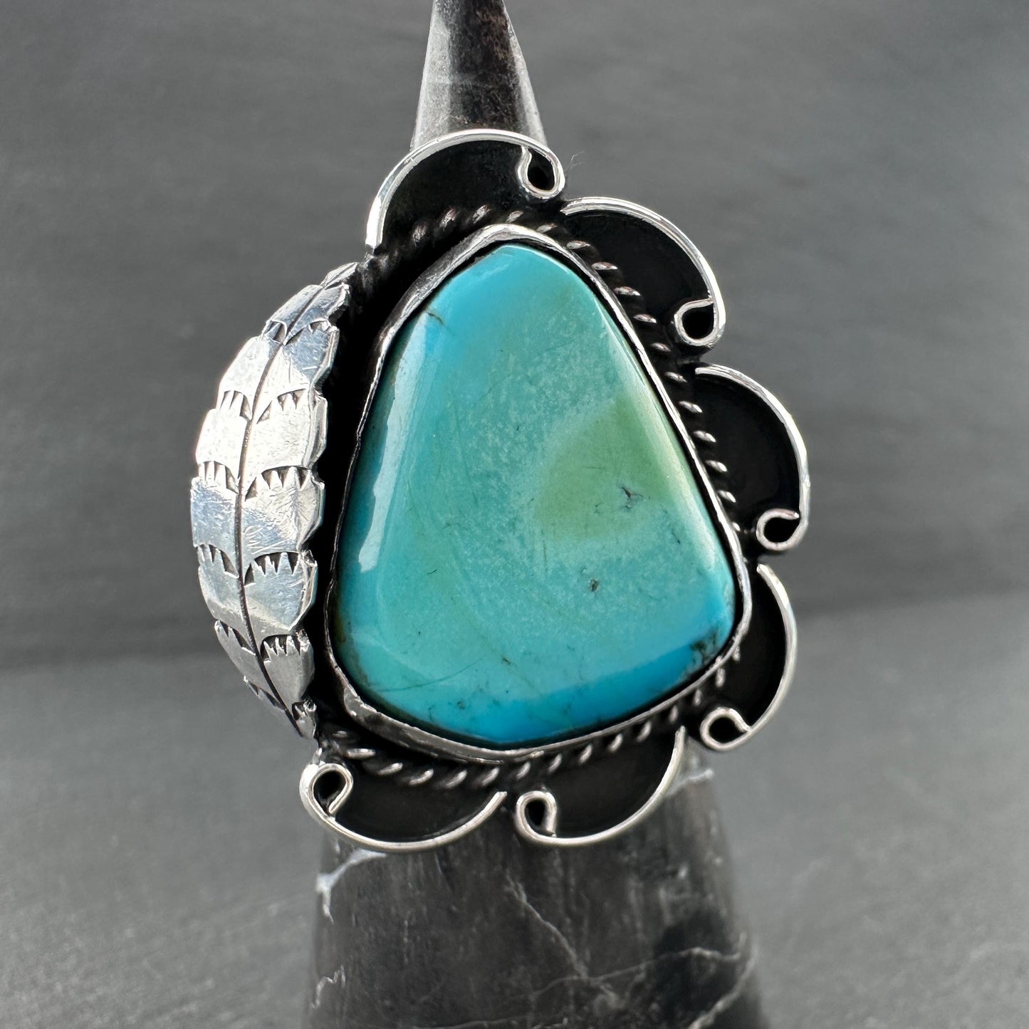 Native American Turquoise Ring Sterling Silver