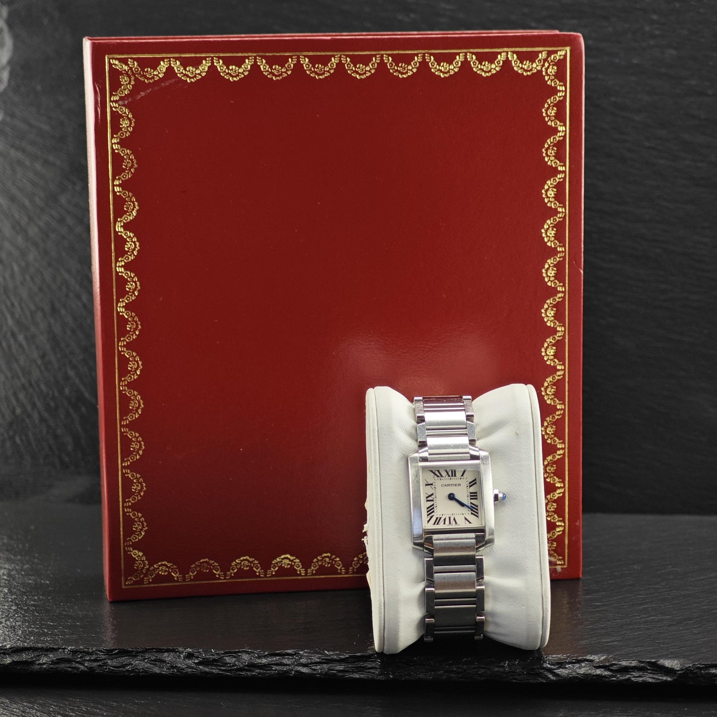 Preloved Cartier Tank Watch with Box Quartz Small MISC0325