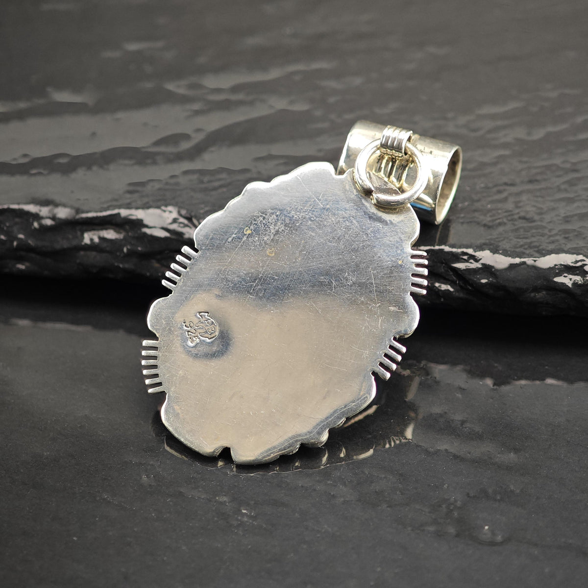 Choice of SW Oval Stone Pendant Sterling Silver P3134