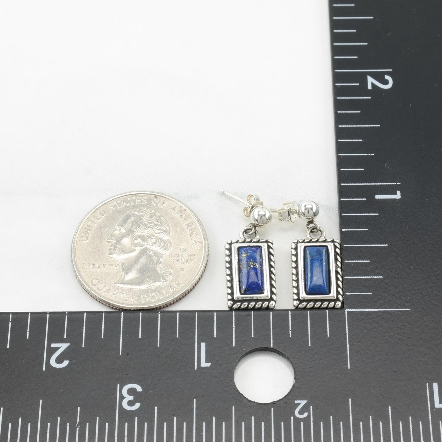 Choice Relios & TSF Dangle Earrings Sterling Silver Lapis Sodalite Inlay