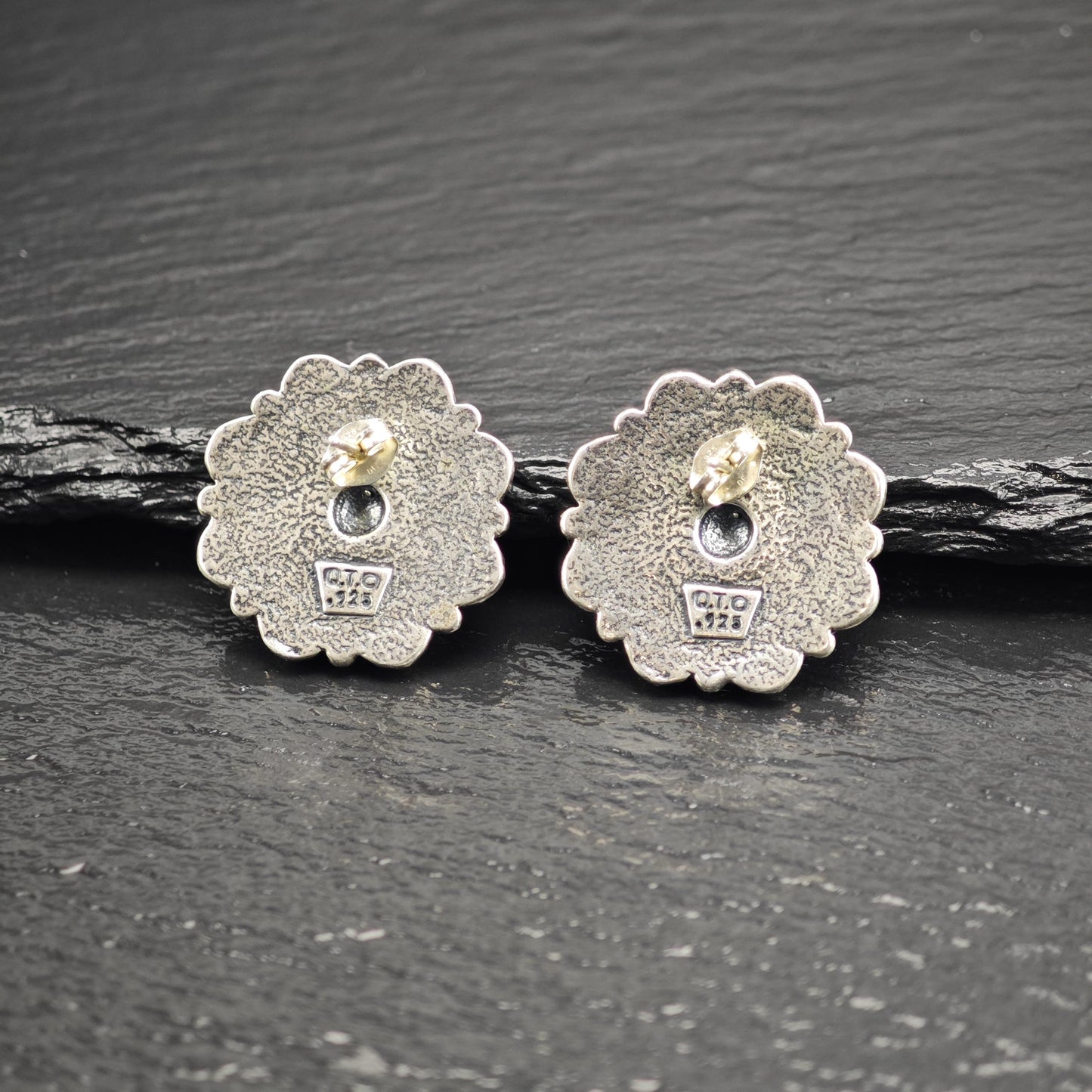 SW Style Turquoise Cluster Stud Sterling Silver Earrings ER3190