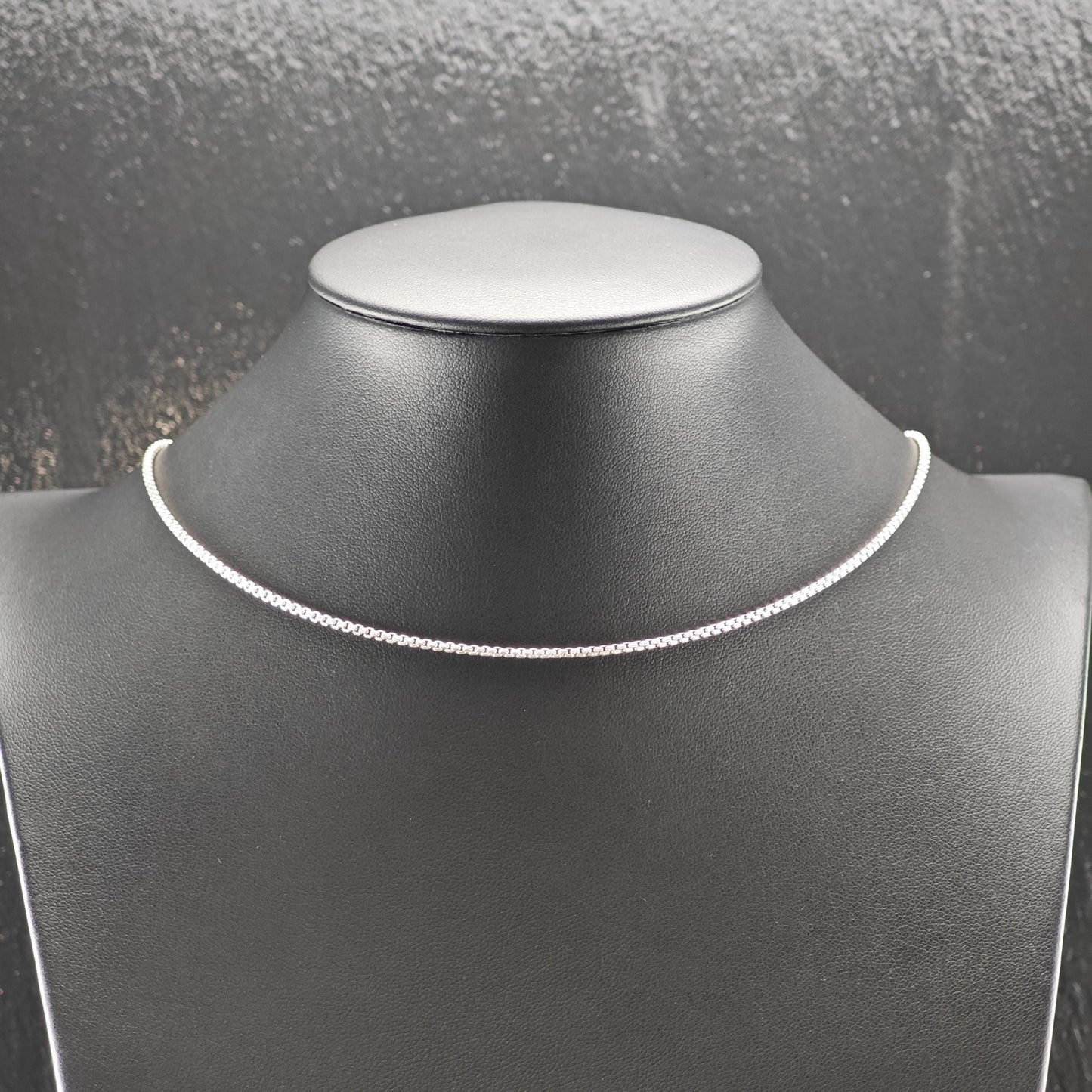 Vintage David Yurman Sterling Silver Gold 14K Gold Tag 2mm Box Chain Necklace