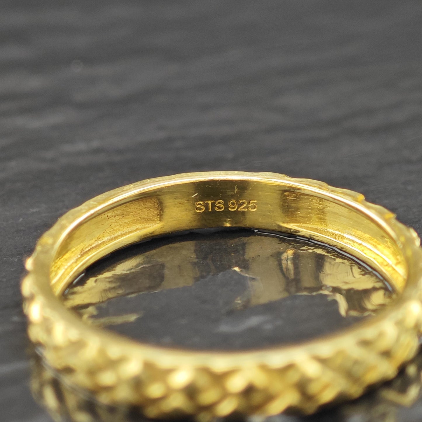 14K Gold Plated Sterling Silver Ring - Simple Minimalist Band