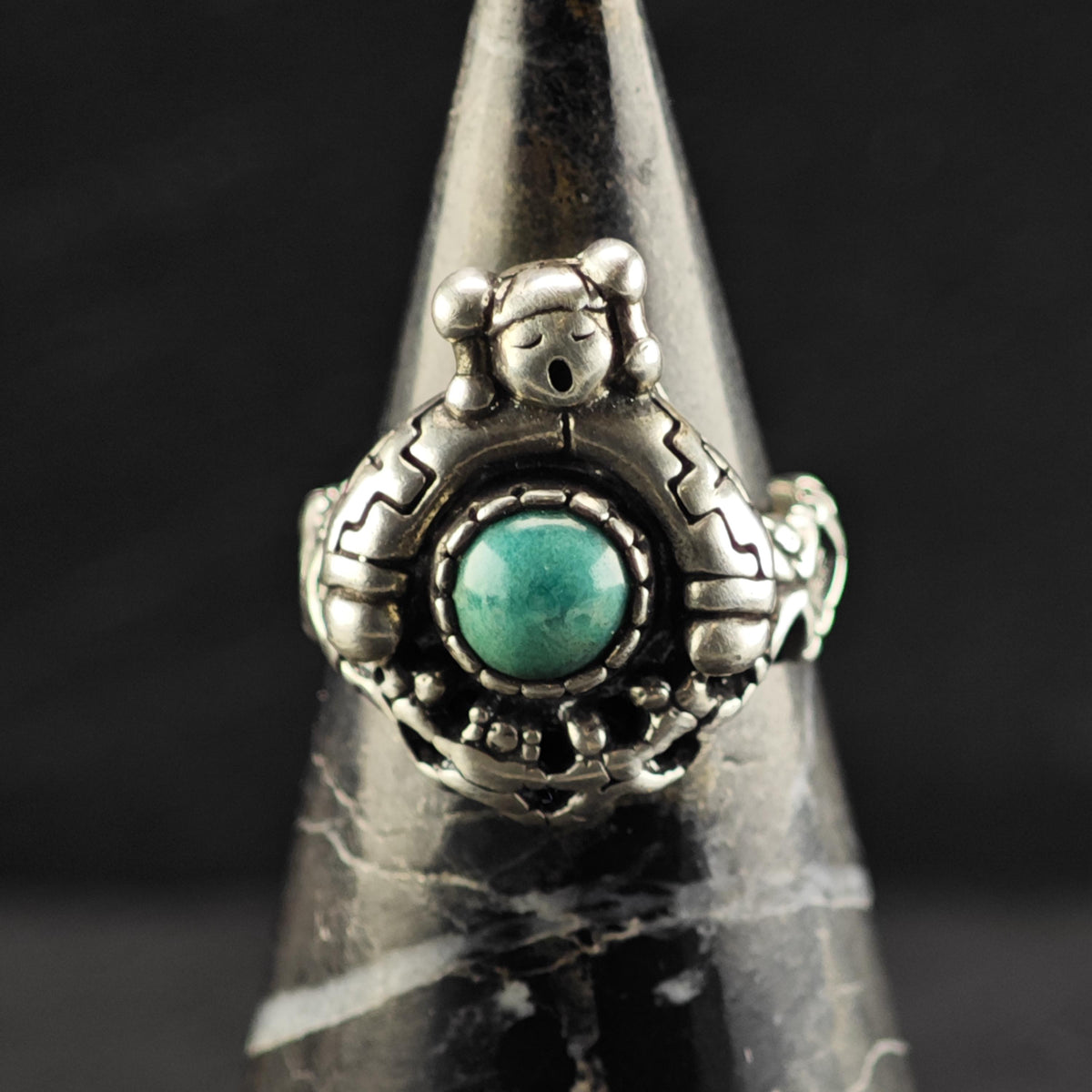 SW Turquoise Maiden Sterling Silver Ring Sz 5 R6840