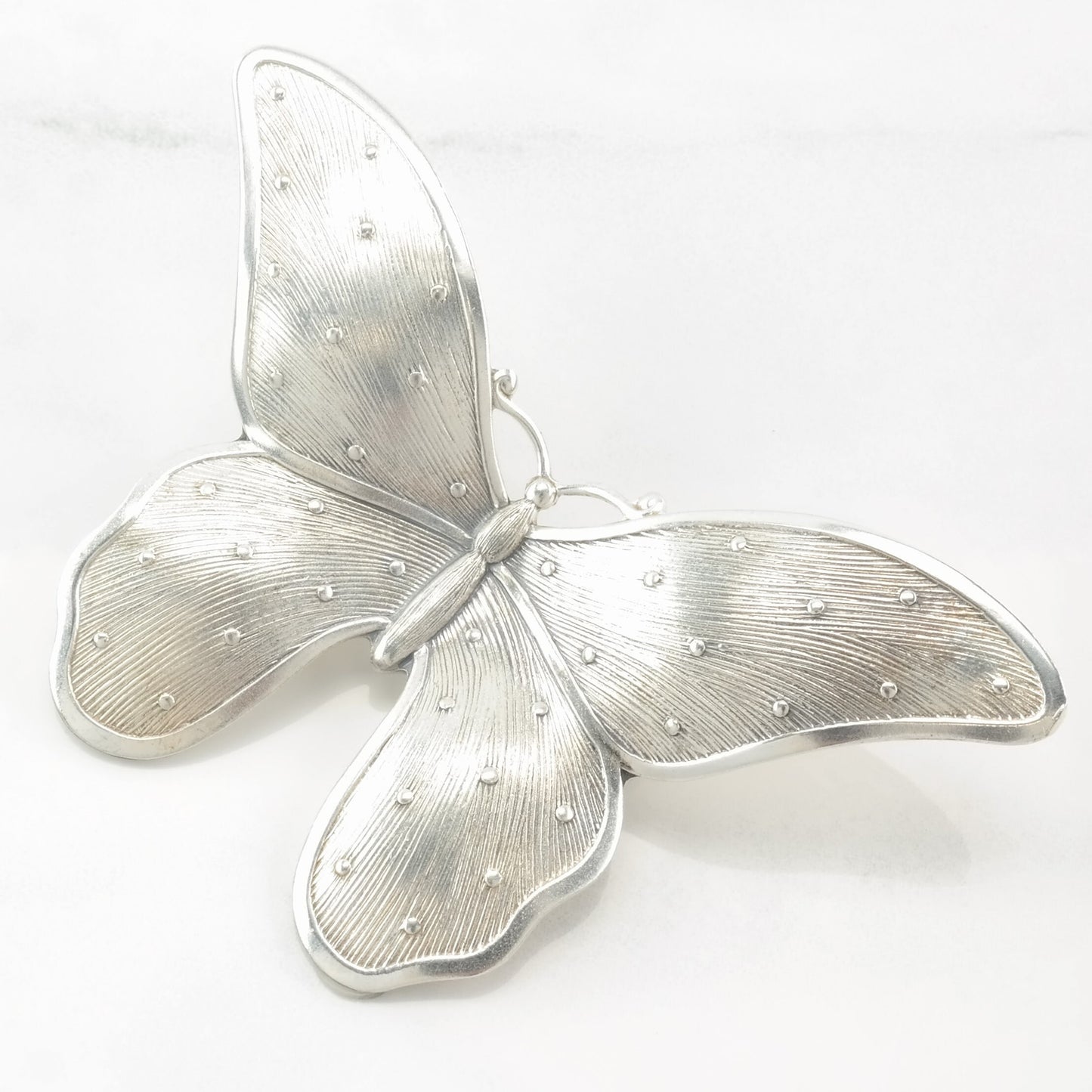 Vintage Butterfly Brooch Sterling Silver