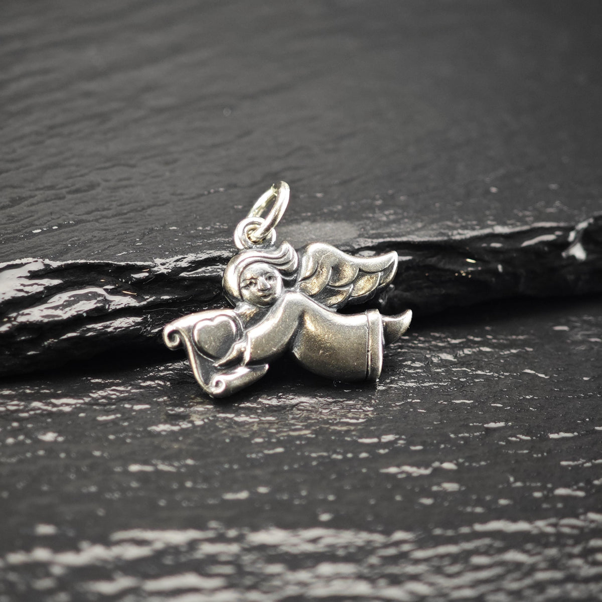 Vintage James Avery Sterling Silver Angel Charm P3175