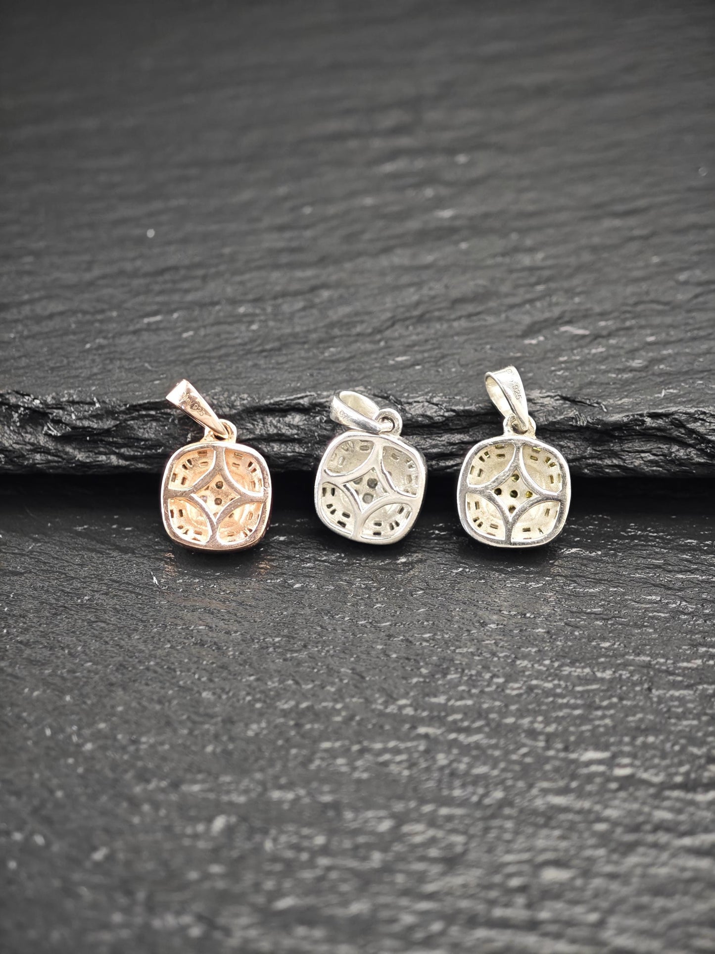 Choice of D'Joy Minimalist Diamond Pendant Sterling Silver P2731