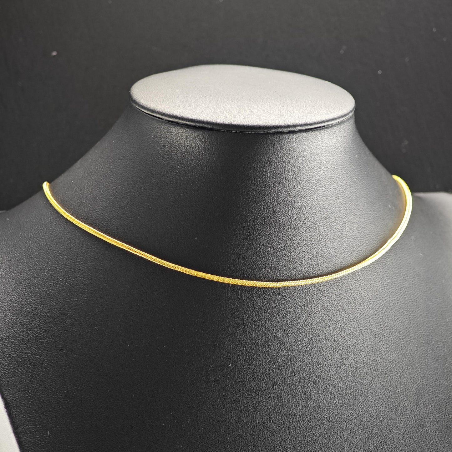 Foxtail Gold Plated Chain Sterling Silver Necklace N2751