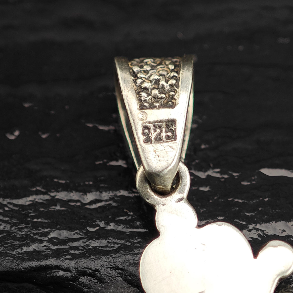 Taxco Floral Cross Sterling Silver Pendant P3138