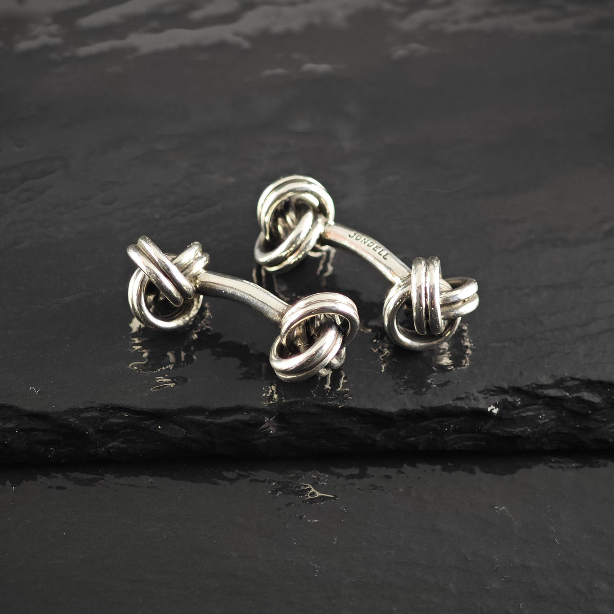 Vintage Jondell Twisted Knot Sterling Silver Cufflinks MISC0428