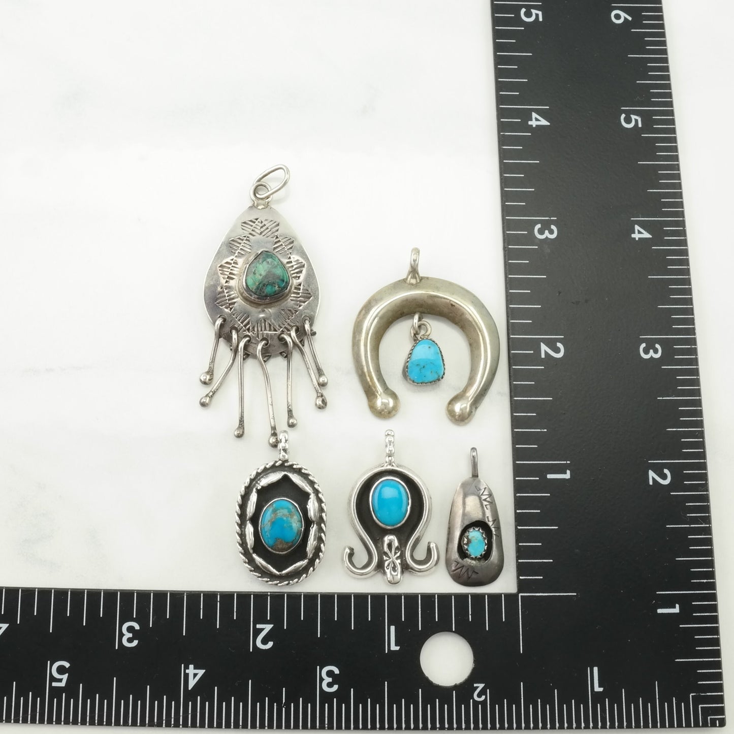 Choice of Vintage Native American Turquoise Sterling Silver Pendant