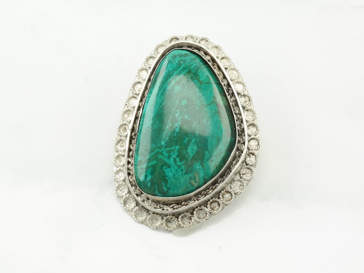 Eilat Stone Brooch Pendant Sterling Silver