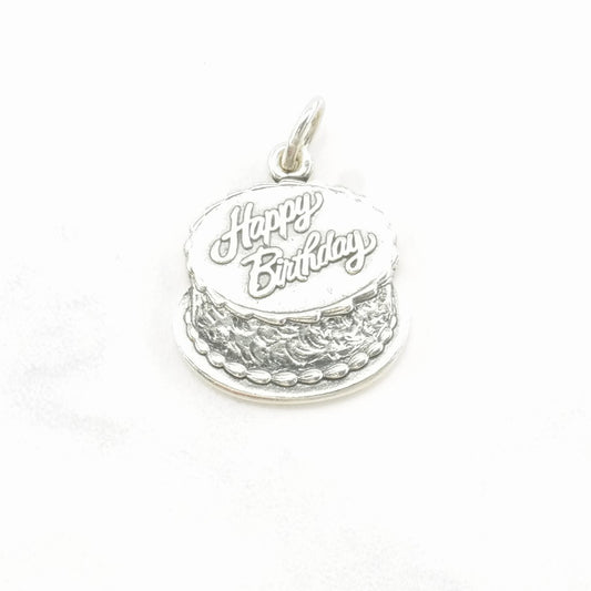 Vintage James Avery Portrait Cake Sterling Silver Pendant P2476